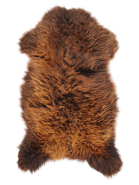 Brown Sheepskin Rug L