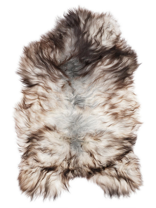 Icelandic Grey Sheepskin Rug L