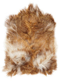 Icelandic multicolour sheepskin rug of about 100 × 70 cm, seen from above: the exact sheepskin you receive
