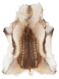Reindeer hide of about 135 × 105 cm, seen from above: the exact hide you receive
