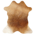 Mini cowhide of about 70 × 70 cm, seen from above: the exact hide you receive