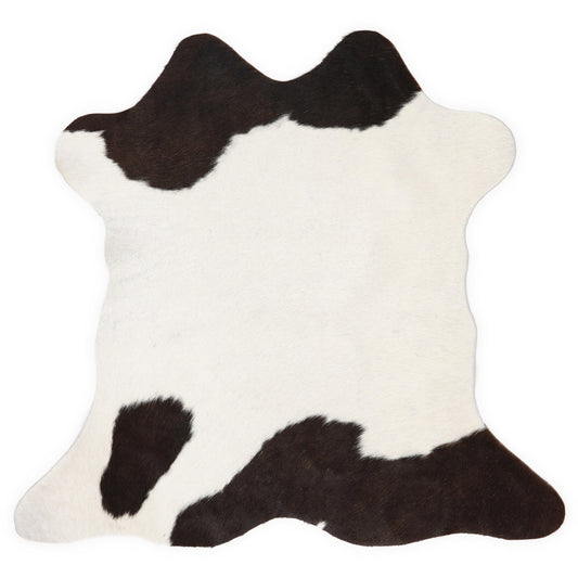 Mini cowhide of about 70 × 70 cm, seen from above: the exact hide you receive