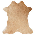 Mini cowhide of about 70 × 70 cm, seen from above: the exact hide you receive