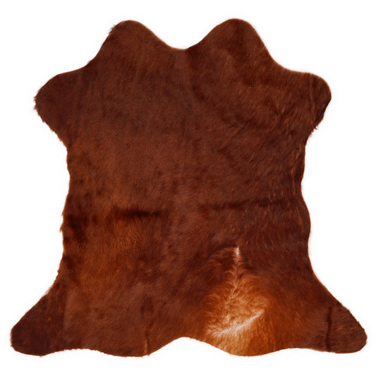 Mini cowhide of about 70 × 70 cm, seen from above: the exact hide you receive