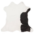 Mini cowhide of about 70 × 70 cm, seen from above: the exact hide you receive