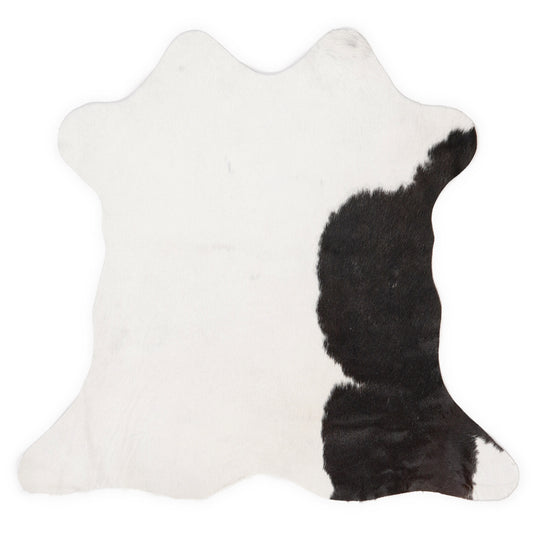 Mini cowhide of about 70 × 70 cm, seen from above: the exact hide you receive
