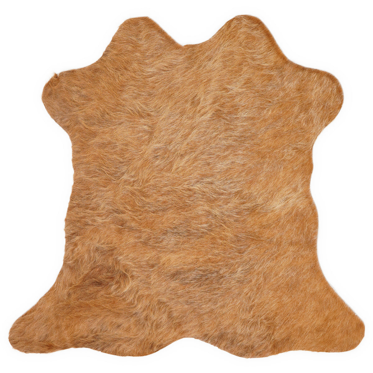 Mini cowhide of about 70 × 70 cm, seen from above: the exact hide you receive