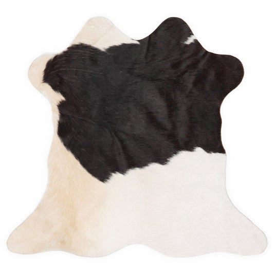 Mini cowhide of about 70 × 70 cm, seen from above: the exact hide you receive