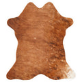 Mini cowhide of about 70 × 70 cm, seen from above: the exact hide you receive