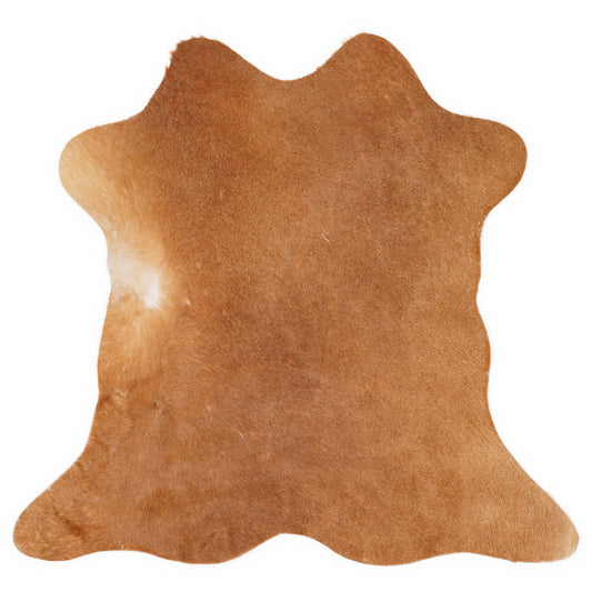Mini cowhide of about 70 × 70 cm, seen from above: the exact hide you receive