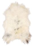 Icelandic multicolour sheepskin rug of about 120 × 75 cm, seen from above: the exact sheepskin you receive