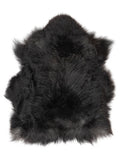 Icelandic multicolour sheepskin rug of about 110 × 90 cm, seen from above: the exact sheepskin you receive