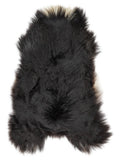 Icelandic multicolour sheepskin rug of about 130 × 70 cm, seen from above: the exact sheepskin you receive