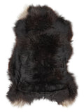 Icelandic multicolour sheepskin rug of about 120 × 65 cm, seen from above: the exact sheepskin you receive