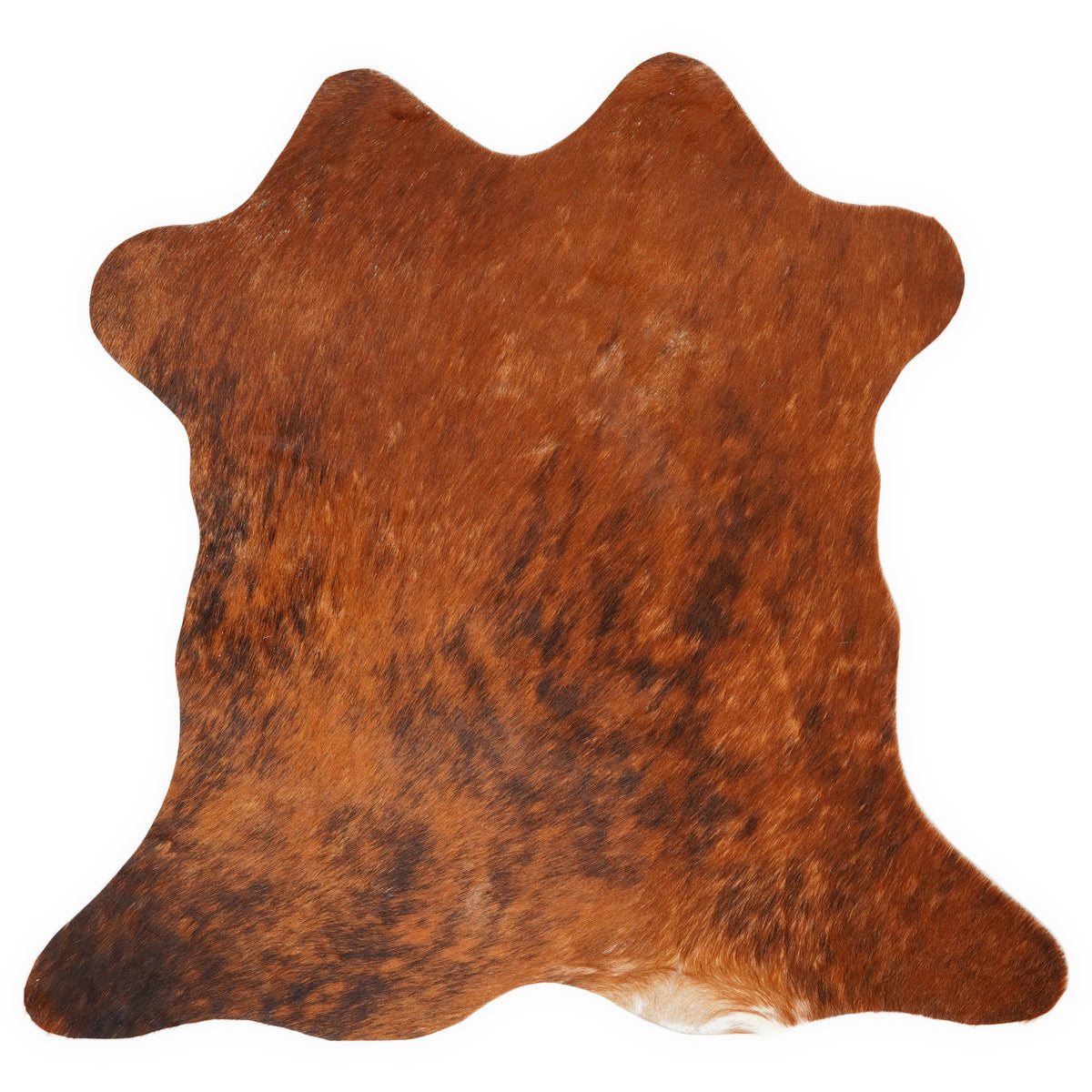 Mini cowhide of about 70 × 70 cm, seen from above: the exact hide you receive