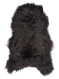 Icelandic multicolour sheepskin rug of about 130 × 75 cm, seen from above: the exact sheepskin you receive