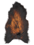 Icelandic multicolour sheepskin rug of about 130 × 70 cm, seen from above: the exact sheepskin you receive