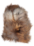 Icelandic multicolour sheepskin rug of about 110 × 70 cm, seen from above: the exact sheepskin you receive