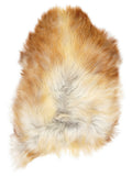 Icelandic multicolour sheepskin rug of about 120 × 80 cm, seen from above: the exact sheepskin you receive