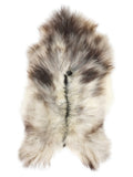 Grey Icelandic sheepskin rug of about 120 × 70 cm, seen from above: the exact sheepskin you receive