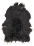 Icelandic multicolour sheepskin rug of about 110 × 80 cm, seen from above: the exact sheepskin you receive