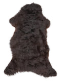 British multicolour sheepskin rug of about 120 × 60 cm, seen from above: the exact sheepskin you receive