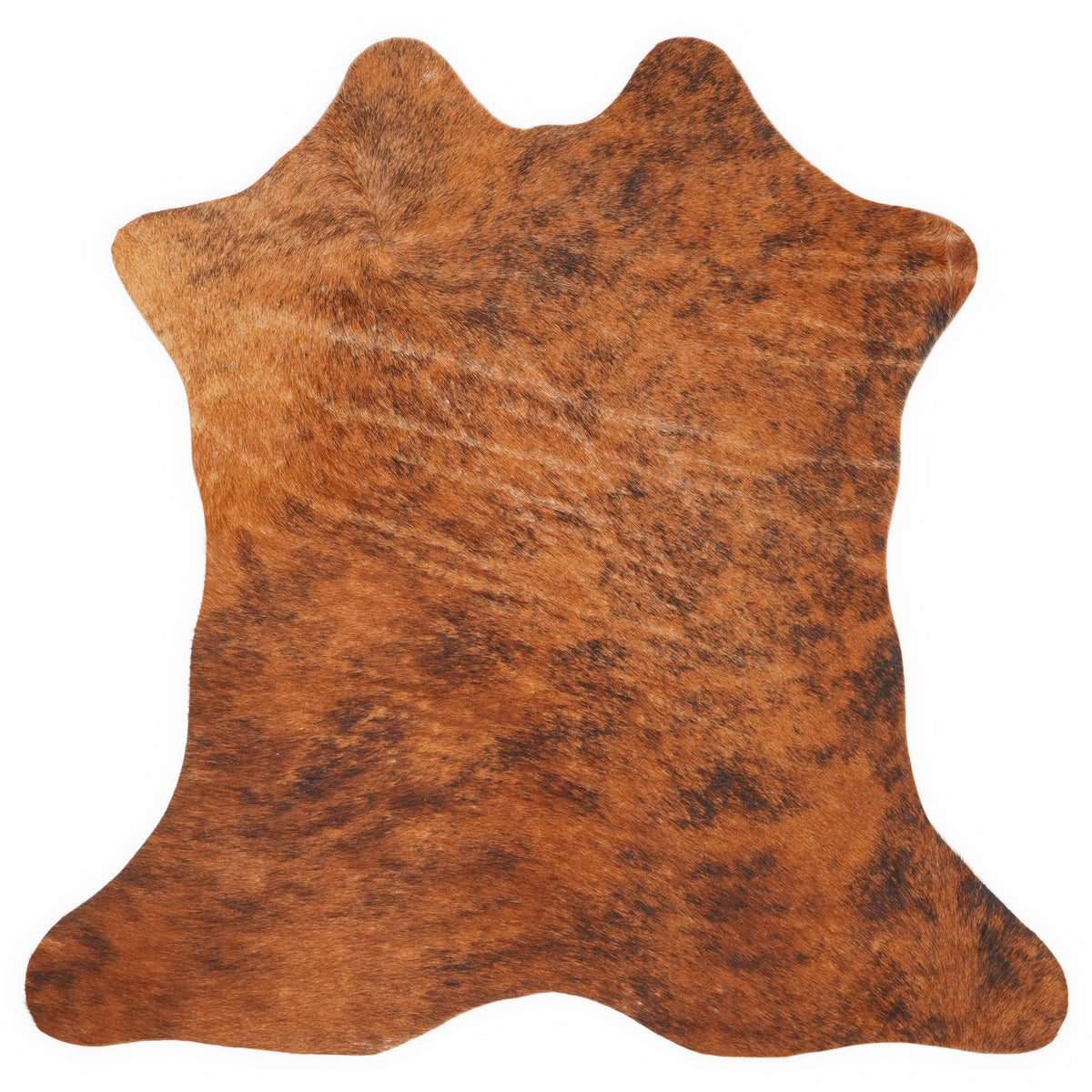 Mini cowhide of about 70 × 70 cm, seen from above: the exact hide you receive