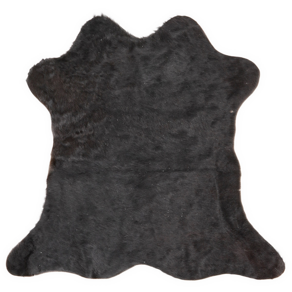Mini cowhide of about 70 × 70 cm, seen from above: the exact hide you receive