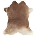 Mini cowhide of about 70 × 70 cm, seen from above: the exact hide you receive