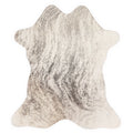 Mini cowhide of about 70 × 70 cm, seen from above: the exact hide you receive
