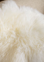 White Stitched Sheepskin Rug XXXXL