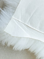 White Stitched Sheepskin Rug XXXXL
