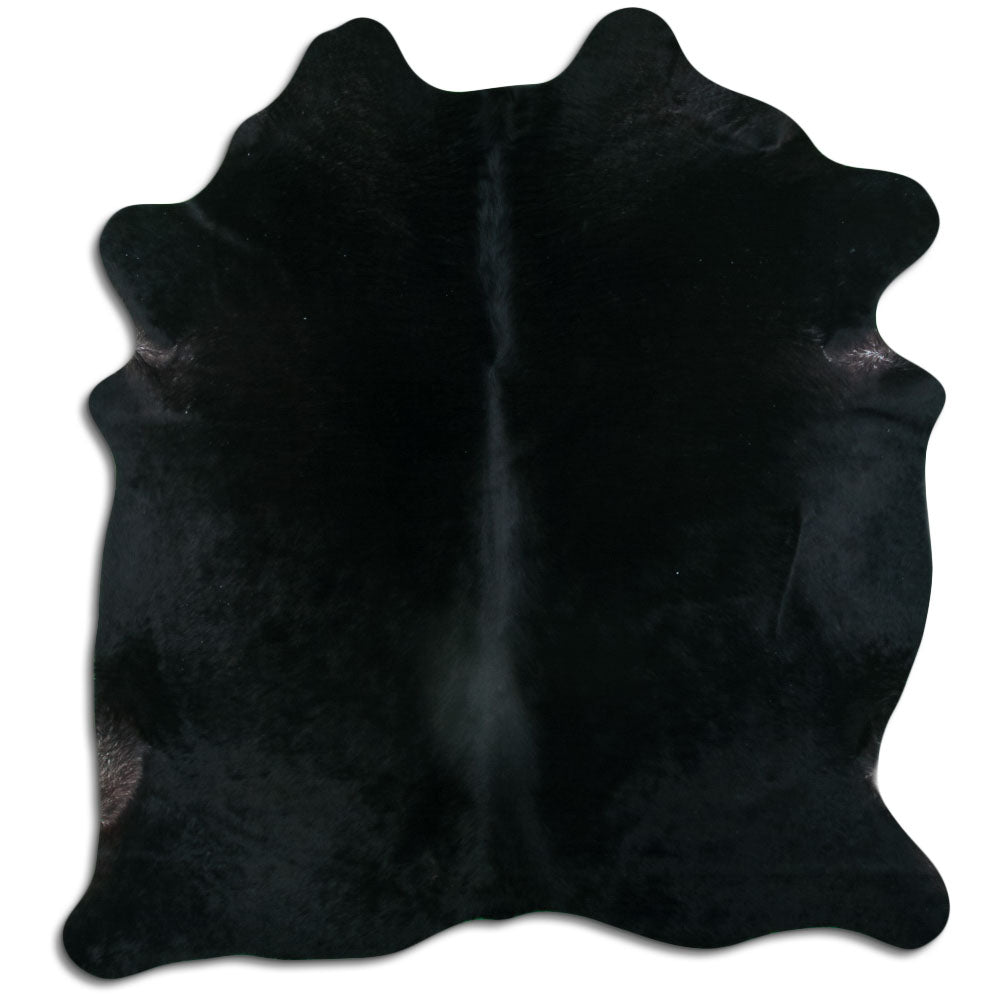 Black Cowhide Rug M