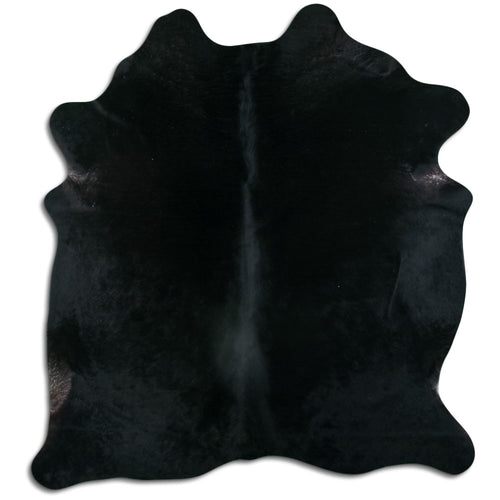Black Cowhide Rug M