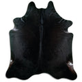 Black Cowhide Rug XXL