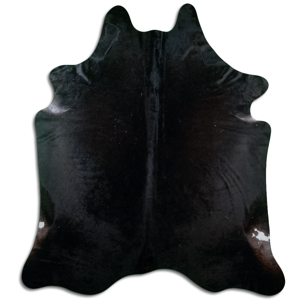 Black Cowhide Rug XXL