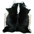 Brown & White Cowhide Rug XL