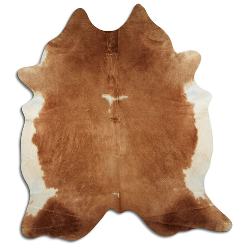 Brown & White Cowhide Rug XXL