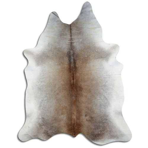 Tan Grey Cowhide Rug XXL