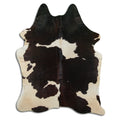 Brown & White Cowhide Rug XXL