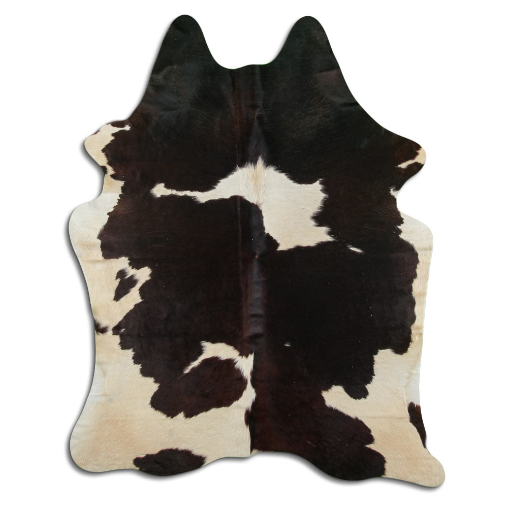 Brown & White Cowhide Rug XXL