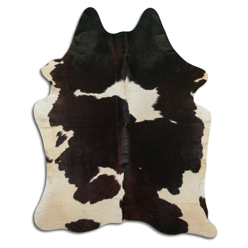 Brown & White Cowhide Rug XXL