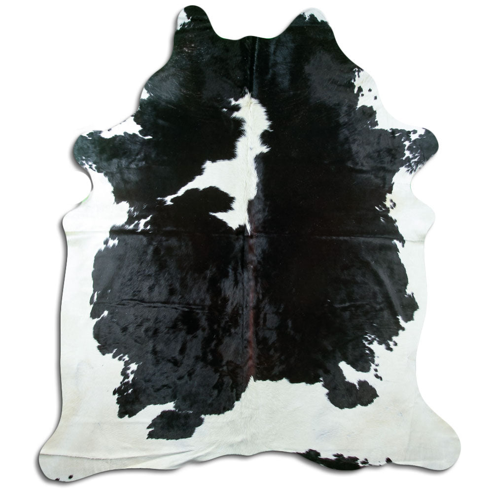 Black & White Cowhide Rug XXL