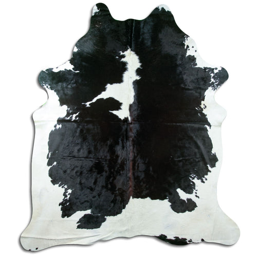 Black & White Cowhide Rug XXL