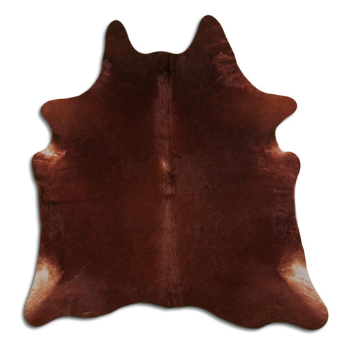 Brown Cowhide Rug L