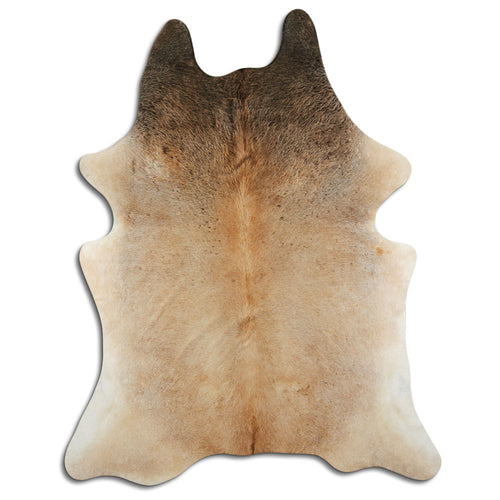 Tan Grey Cowhide Rug XXL