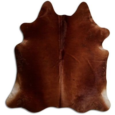 Brown Cowhide Rug L