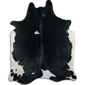 Black & White Cowhide Rug XXL