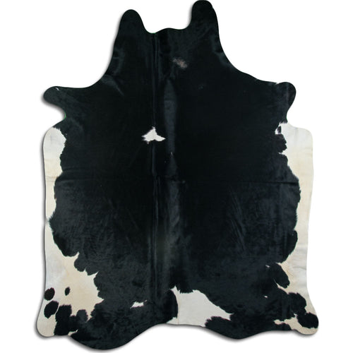 Black & White Cowhide Rug XXL