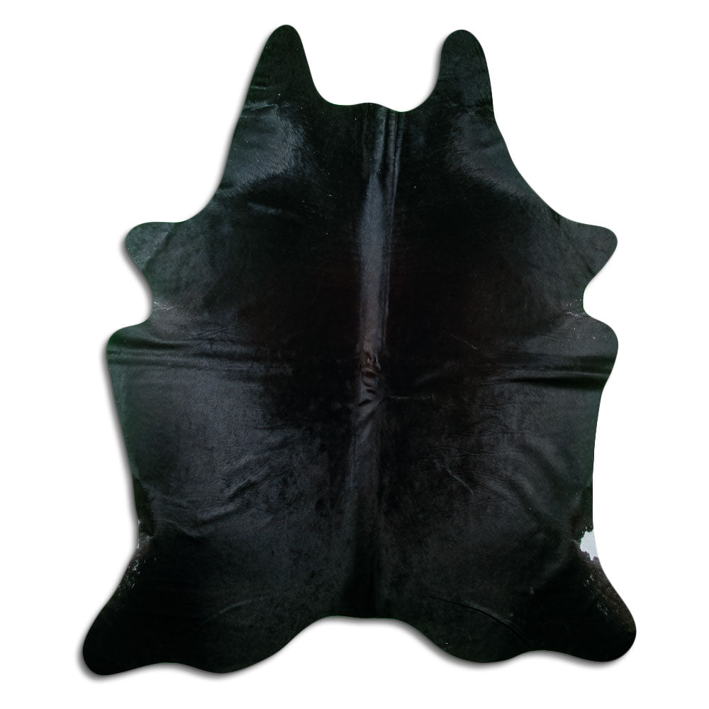 Black Cowhide Rug XXL